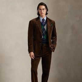 Pantalon De Costume En Velours Côtelé