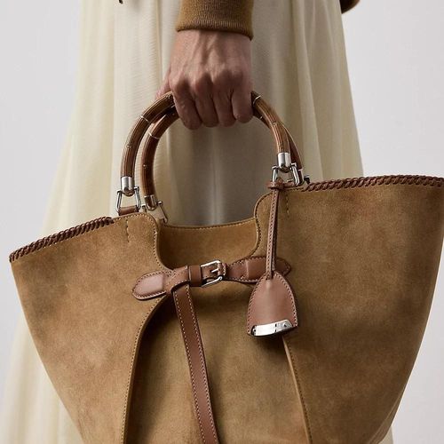 Le Cabas Ralph Lauren En Vachette Velours