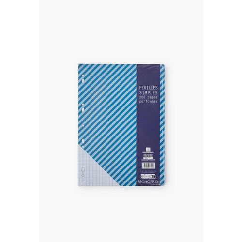 Feuilles Simples, A4, Grands Carreaux