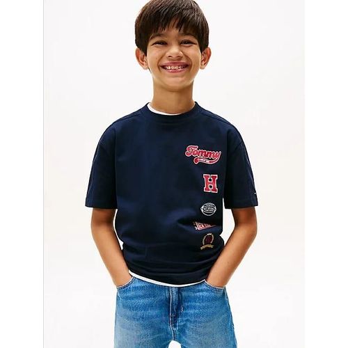 T-Shirt Varsity À Col Ras-Du-Cou Multi-Badge