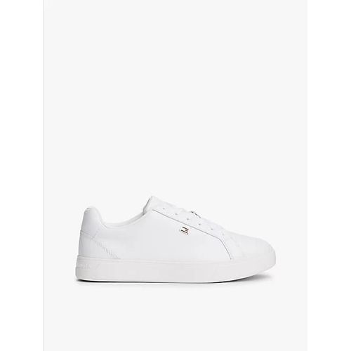 Baskets En Cuir Drapeau Enmail