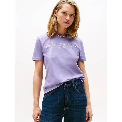 T-Shirt À Col Ras-Du-Cou Et Logo