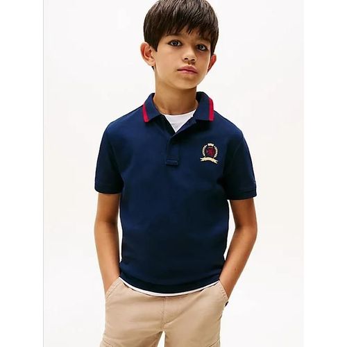 Polo En Maille Interlock À Blason Th