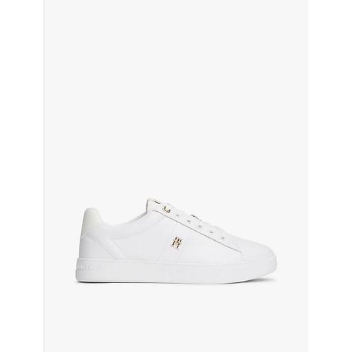 Baskets En Cuir Monogramme Th