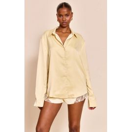 Chemise Oversize Satinée Crème Au Beurre, Crème Au Beurre..