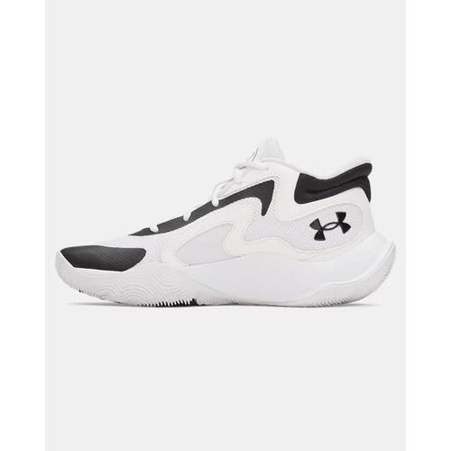 Chaussures De Basketball Under Armour Jet25 Unisexe Blanc Noir Noir