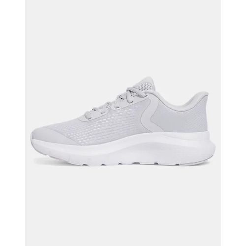 Chaussure De Course Grade School Under Armour Rogue 5 Pour Fille Halo Gris / Blanc / Metallique Argent 38