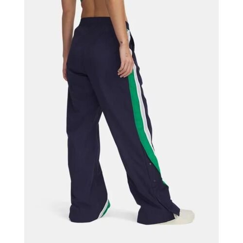 Pantalon Under Armour Icon Crinkle Tear Away Pour Femme Midnight Bleu Marine / Team Kelly Vert / Team Kelly Vert M