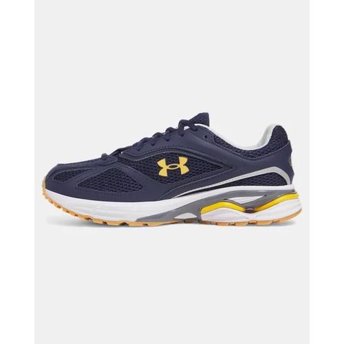 Chaussure Under Armour Apparition Unisexe Midnight Bleu Marine / Titan Gris / Noble Or 38.5
