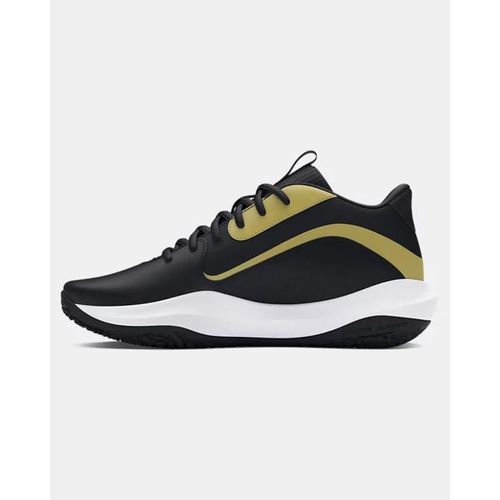 Chaussures De Basketball Under Armour Lockdown 7 Unisexe Noir Noir Metallique Or