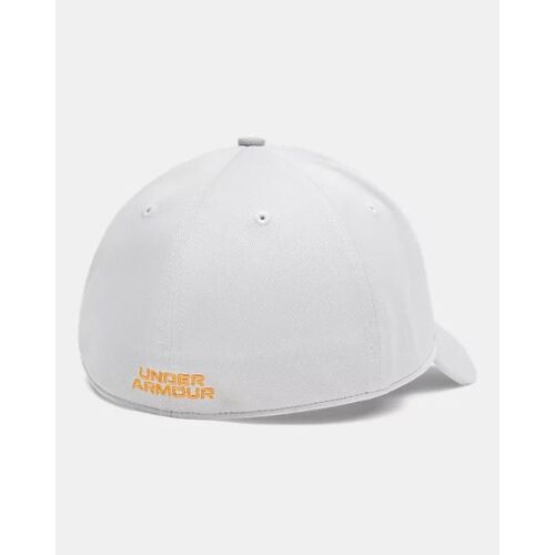 Casquette Extensible Under Armour Blitzing Low Pour Homme Halo Gris / Squad Orange M/L