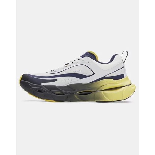 Chaussure De Course Under Armour Halo Racer Pour Homme Washed Bleu Marine / Jaune Shade / Distant Gris 40.5