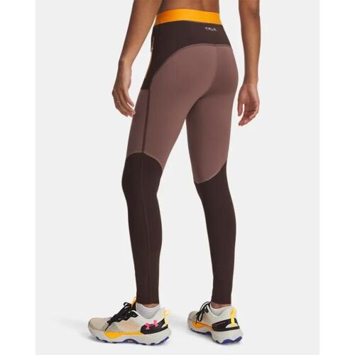 Legging Under Armour Launch Trail Pour Femme Kona Marron / Squad Orange / Réfléchissant S