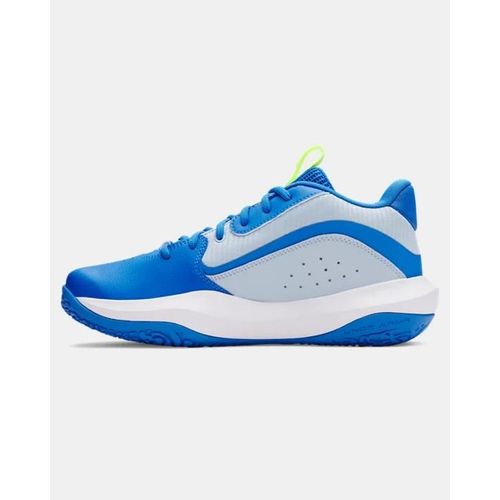 Chaussures De Basketball Under Armour Lockdown 7 Unisexe Bleu Calm Bleu Atlantis Metallique Bleu Calm