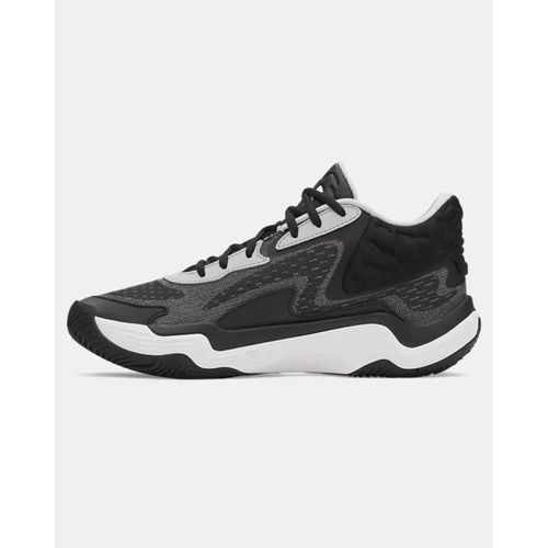Chaussures De Basketball Mismontante Under Armour Spawn 7 Unisexe Noir Mod Gris Blanc