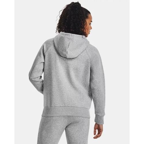 Sweat À Capuche Avec Grand Logo Under Armour Rival Fleece Pour Femme Mod Gris Light Heather / Blanc S