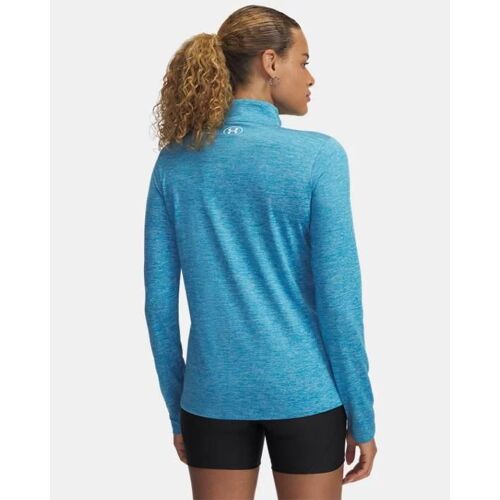 Haut ¿ Zip Under Armour Tech¿ Twist Pour Femme Ether Bleu / Blanc M