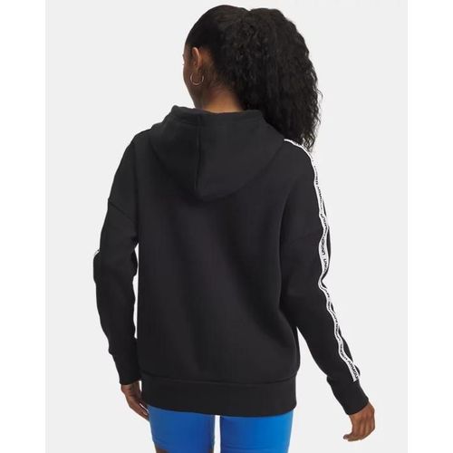 Sweat À Capuche Avec Bandes Under Armour Icon Fleece Pour Femme Noir / Blanc Xs