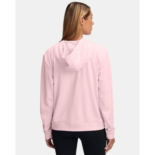 Sweat À Capuche Under Armour Rival Terry Pour Femme Prime Rose / Blanc Xs
