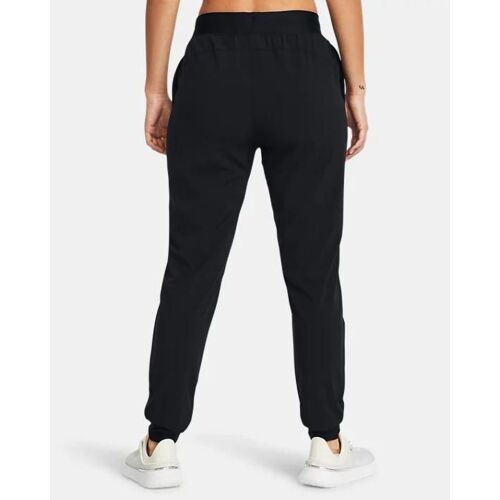 Pantalon Tissé Taille Haute Under Armour Rival Pour Femme Noir / Blanc L