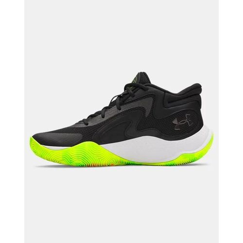 Chaussures De Basketball Under Armour Jet25 Unisexe Noir Noir Metallique Noir