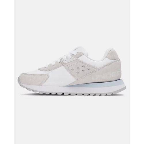 Chaussure Under Armour Essential Runner Pour Femme Blanc / Distant Gris / Bleu Calm 35.5