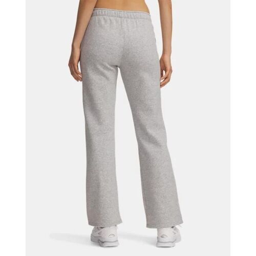 Pantalon Passepoilé Under Armour Rival Fleece Pour Femme Mod Gris Light Heather / Blanc M