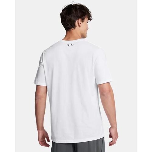 Haut À Manches Courtes Under Armour Boxed Sports Pour Homme Blanc / Pitch Gris S