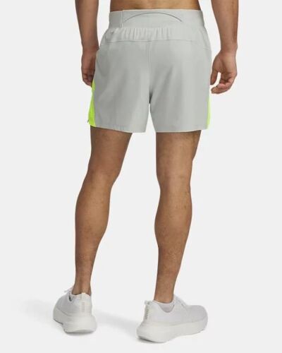 Short 13 Cm Under Armour Launch Pro Pour Homme Hydro Vert / High Vis Jaune / Réfléchissant S