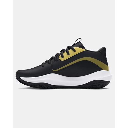 Chaussure De Basketball Grade School Under Armour Lockdown 7 Noir / Noir / Metallique Or 35.5