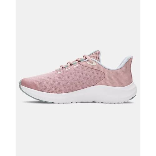 Chaussure De Course À Grand Logo Under Armour Pursuit 4 Grade School Pour Fille Tourmaline Rose / Nimbus Bleu / Calcul 37.5