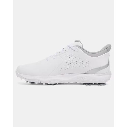 Chaussure De Golf Under Armour Drive Fade Pour Homme Blanc / Blanc / Metallique Argent 40