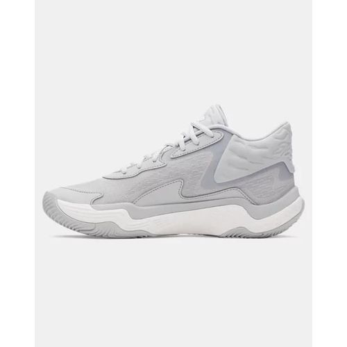 Chaussures De Basketball Mismontante Under Armour Spawn 7 Unisexe Mod Gris Halo Gris Blanc