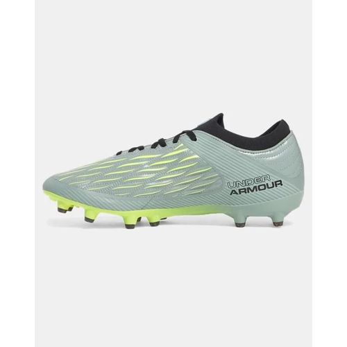 Chaussures De Foot Under Armour Magnetico Pro 4 Fg Pour Silica Vert Silica Vert High Vis Jaune