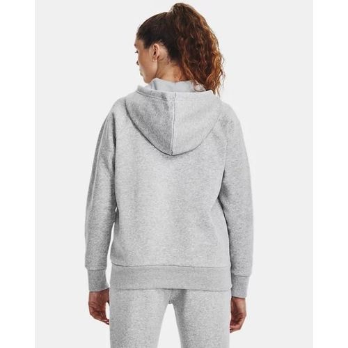 Sweat À Capuche Entièrement Zippé Under Armour Rival Fleece Pour Femme Mod Gris Light Heather / Blanc L