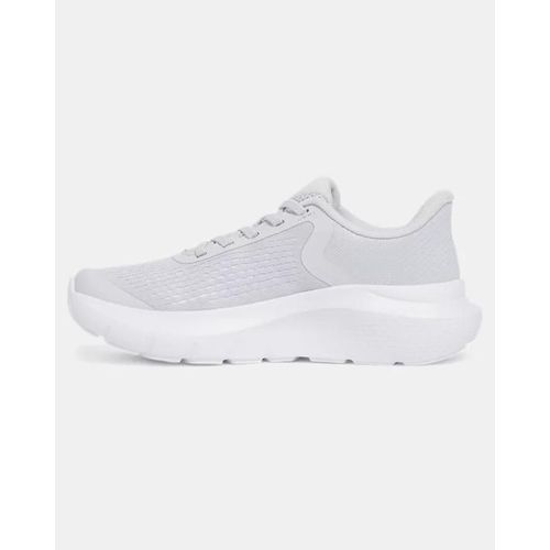 Chaussure De Course Pre-School Under Armour Rogue 5 Al Pour Fille Halo Gris / Blanc / Metallique Argent 27.5
