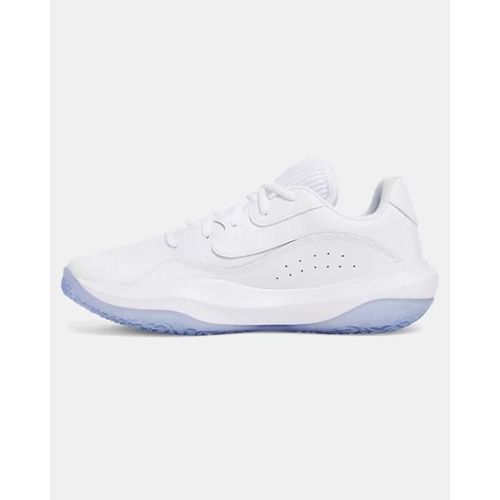 Chaussure De Basketball Basse Under Armour Lockdown 7 Unisexe Blanc / Blanc / Metallique Argent 47