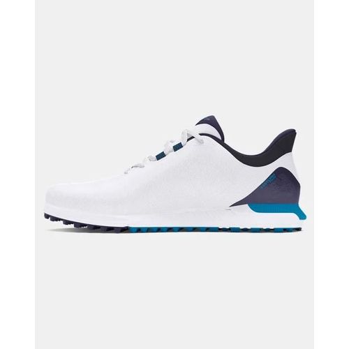 Chaussures De Golf Sans Pointes Under Armour Drive Fade Pour Blanc Capri Midnight Bleu Marine
