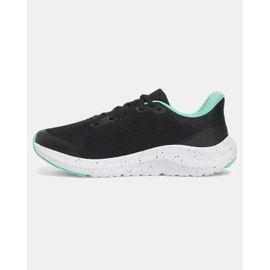 Chaussure De Course Grade School Under Armour Pursuit 4 Pour Fille Noir / Comet Vert / Comet Vert 35.5
