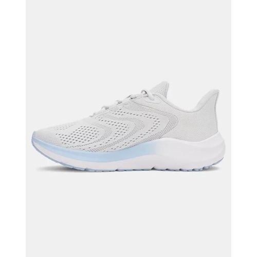 Chaussure De Course À Grand Logo Under Armour Pursuit 4 Pour Femme Distant Gris / Distant Gris / Nimbus Bleu 36