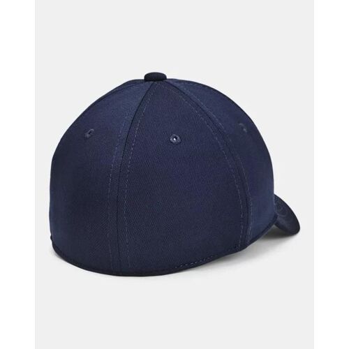 Casquette Extensible Under Armour Blitzing Low Pour Garçon Midnight Bleu Marine / Blanc Ymd/Ylg