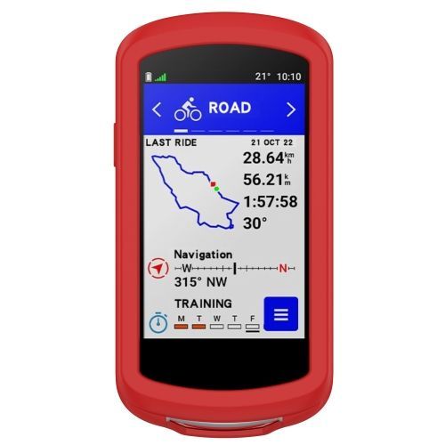 Pour Garmin Edge 1040 Couverture Arrière Complète Chronomètre Coque En Silicone - Rouge