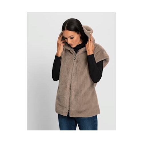 Gilet Imitation Fourrure Chaud Et Moelleux - Rick Cardona - Beige