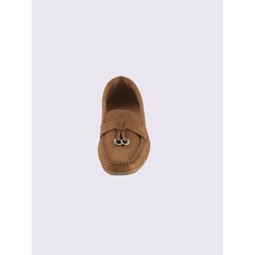 Mocassins Cuir Vachette - - Ambre