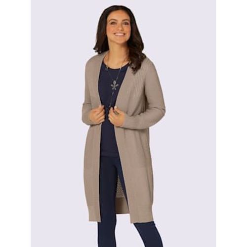 Manteau En Tricot Longueur Amovible - - Beige