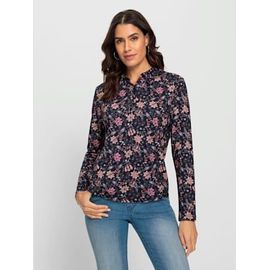 T-Shirt Imprimé 50% Coton - - Marine-Quartz Rose Imprimé