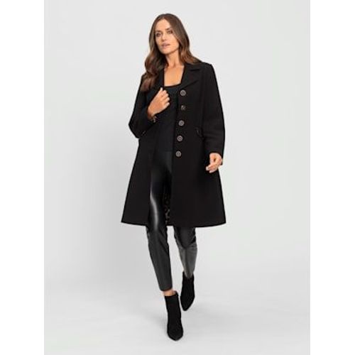 Manteau Court Superbe Doublure Au Motif Léopard - Ashley Brooke - Noir