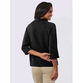 T-Shirt À Manches 3/4 50% Modal - - Noir