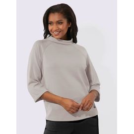 T-Shirt À Manches 3/4 50% Modal - - Gris Clair