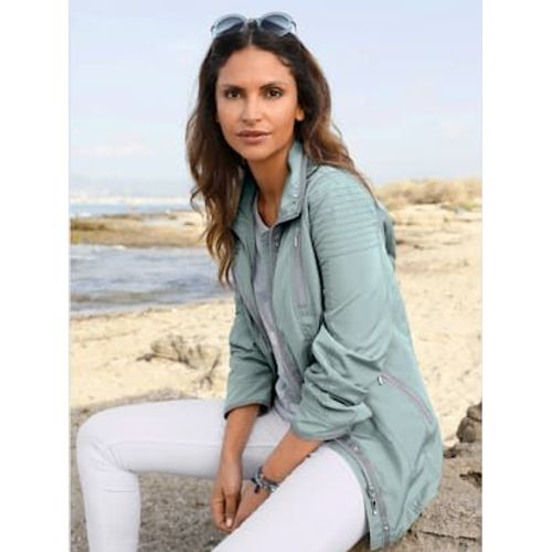 Parka Nombreuses Poches Pratiques - - Vert Jade